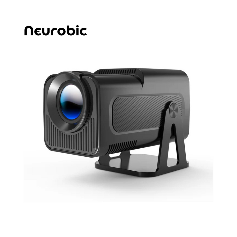 Neurobic HY320 NTV Projector – Netflix Certified, 1080P HD, Android 13, 320 ANSI, Prime Video, YouTube, Wi-Fi, BT5.2