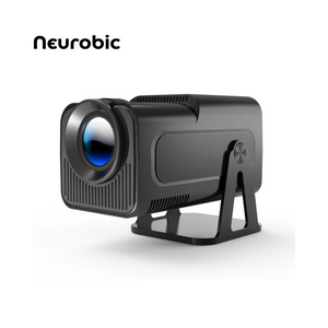 Neurobic HY320 NTV Projector – Netflix Certified, 1080P HD, Android 13, 320 ANSI, Prime Video, YouTube, Wi-Fi, BT5.2