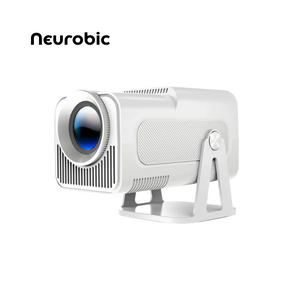 Neurobic HY320 NTV Projector – Netflix Certified, 1080P HD, Android 13, 320 ANSI, Prime Video, YouTube, Wi-Fi, BT5.2
